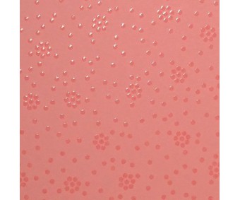 Kartong läikiva mustriga A4, 10 lehte - Lilled, roosa